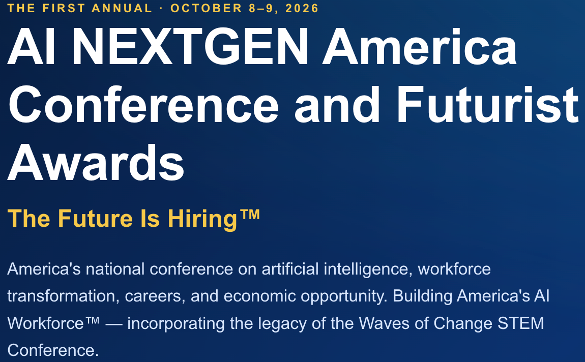 AI NEXTGEN America Conference and Futurist Awards Registration
