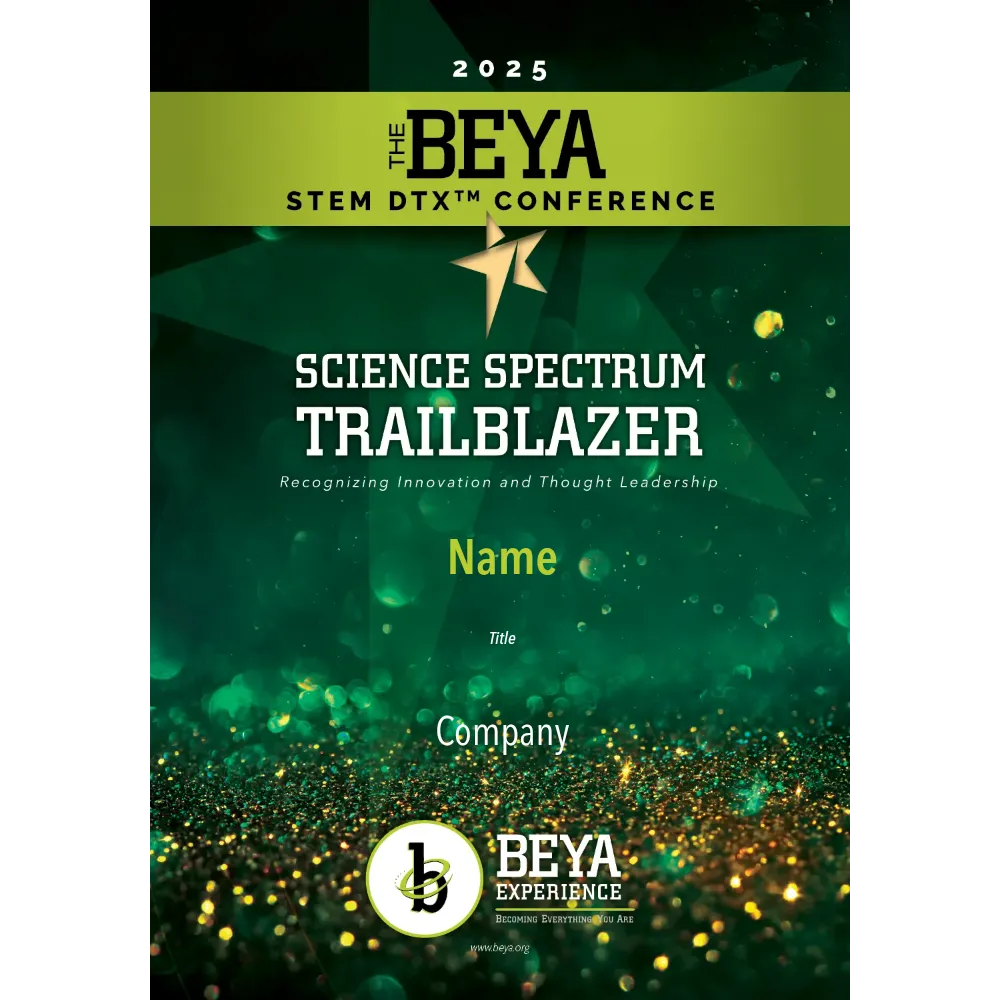 2025 Science Spectrum Trailblazer Plaque